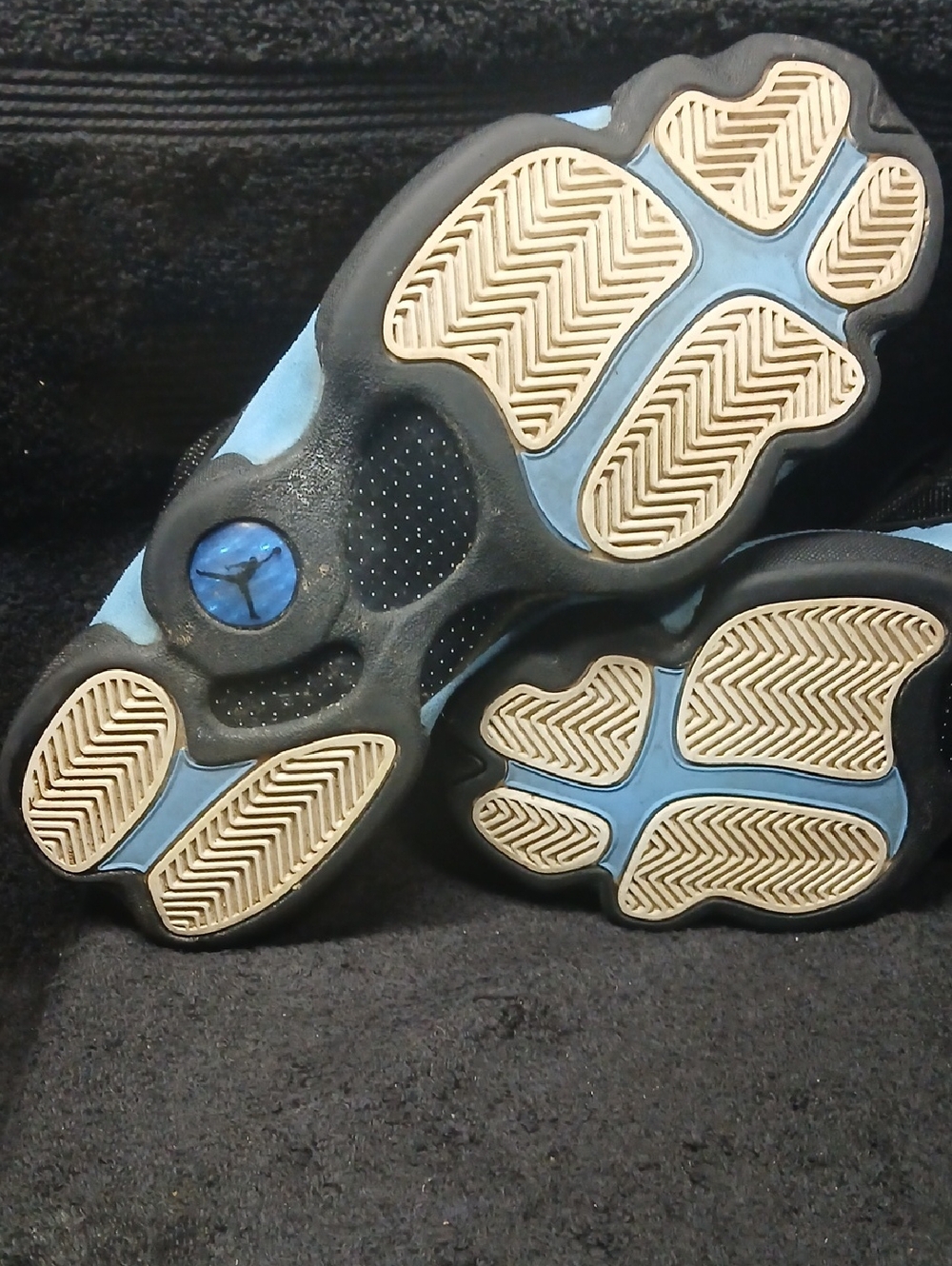 Air Jordan Retro 13 "BLACK UNIVERSITY BLUE" .Mens Size-9 100% AUTHENTIC! - Picture 10 of 12